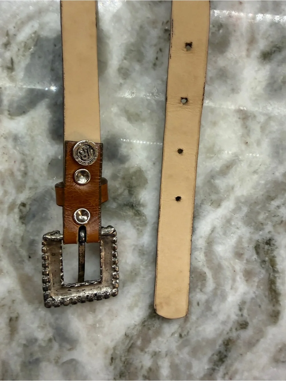 Leatherock Vintage Western Boho Studded Genuine Leather Belt L36 #8392
